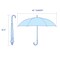 Anyweather Inverted Dual Canopy Umbrella for Wind, Rain, and UV Rays, Hunter Green AWU23GN - alternate 5